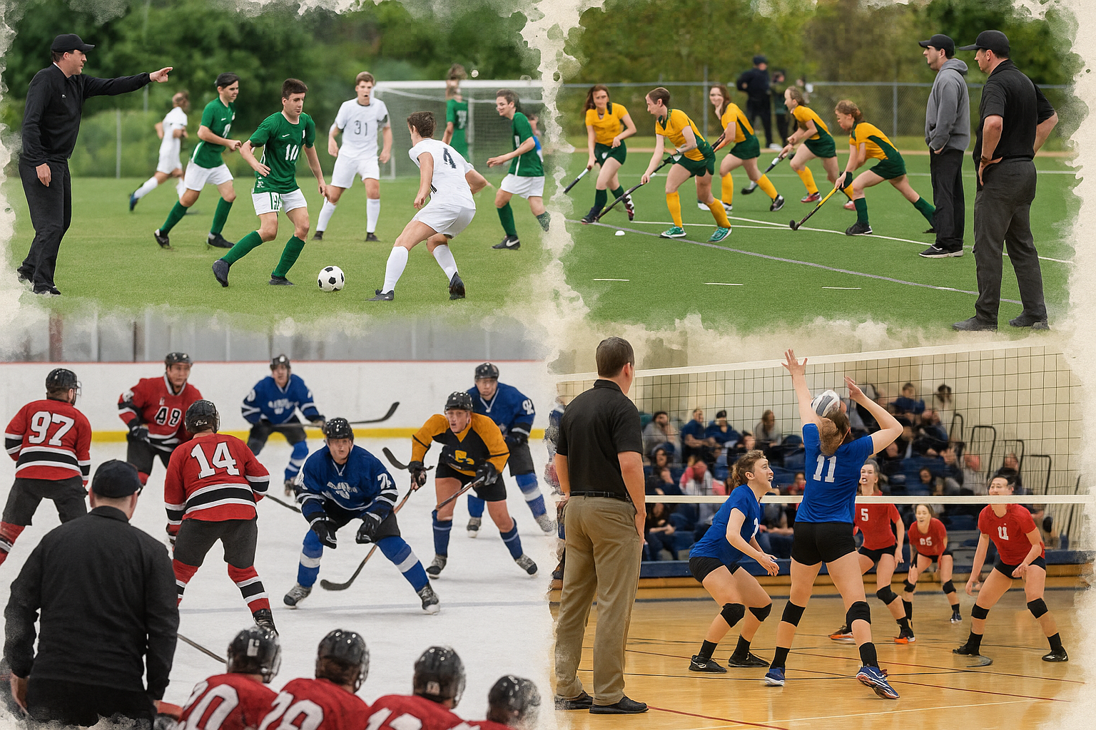 Soccer players in action